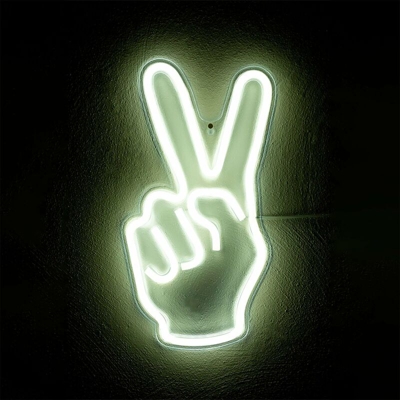 SKLUM Figura al neon con USB Trika Bianco Metacrilato