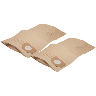 vhbw 20x sacchetti compatibile con Hoover H45 Bag, S4270, S4276, S4282, S4290, S4292, S4308, SX2045, SX3066 aspirapolvere - in carta, marrone