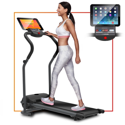 ArtGo Pablo Tapis Roulant Camminatore Elettrico Pieghevole, Super Compatto E Dimensioni RIDOTTE, velocità Massima 7 km/h, Ideale per Camminate,