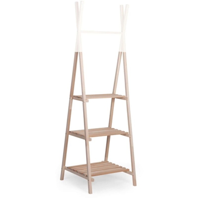CHILDHOME Appendiabiti Grande Tipi in Legno - Beige