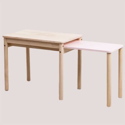 SKLUM Tavolo allungabile in legno (60-100x38 cm) Kandy Kids Pino Legno Naturale