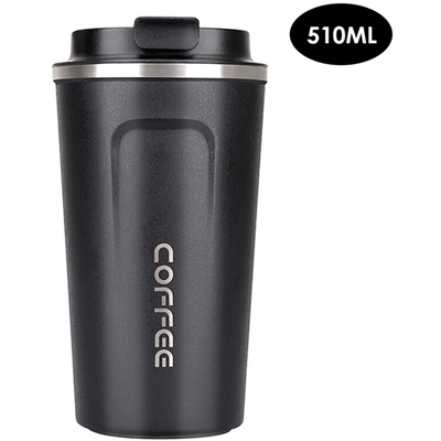 Tazza di caffe, tazza, vetro | nero, di grandi dimensioni, 510ml - nero, di grandi dimensioni, 510ml