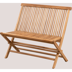 SKLUM Panchina da giardino in legno di teak Pira Legno di Teak legno di teak características
