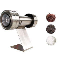 Macinino macina sale e pepe manuale metallo dispenser con supporto trita spezie en oferta