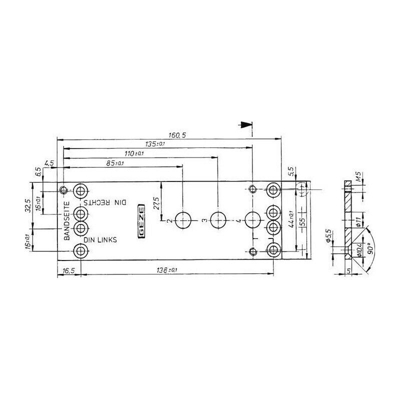 Piastra Di Montaggio Secondo Geze Ts 2000