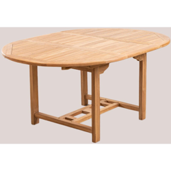 SKLUM Tavolo da giardino allungabile in legno di teak (120-170x120 cm) Pira Legno di Teak legno di teak en oferta