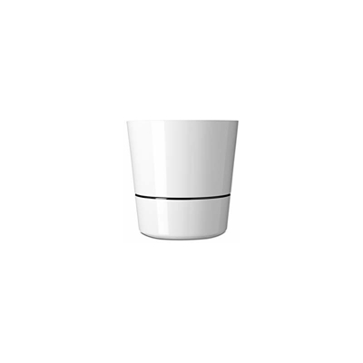 Rosti Mepal - Vaso idroponico per piantine aromatiche, irrigazione capillare, Diametro 13 cm, Colore: GrigioBianco