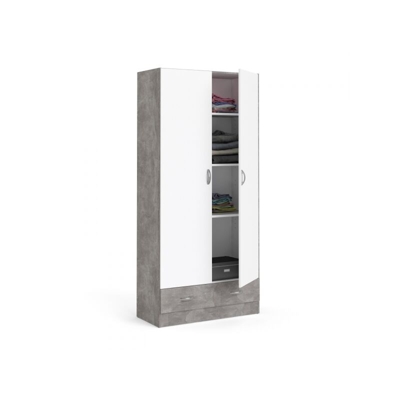 Kit Armadio Focus 2A 1Cass 79X35X170 Cem./Bia.