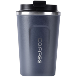 Tazza di caffe, tazza, vetro | blu scuro, tromba, 380ml - blu scuro, tromba, 380ml en oferta