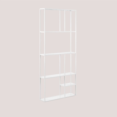 SKLUM Scaffalature modulari a parete in metallo (80 cm) Thura Bianco Acciaio