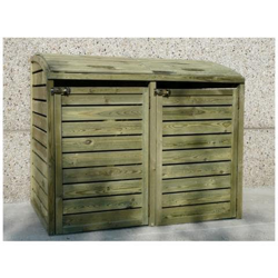 Porta Bidoni Doppio Per Esterno 145.6x92x120 Cm. Solid en oferta