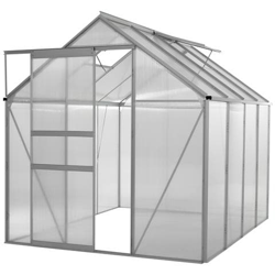 Serra a Casetta in Policarbonato e Alluminio da Giardino e Orto per Piante Fiori en oferta