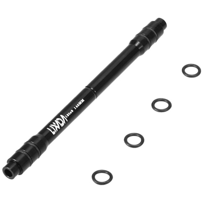 Lixada - Mozzo della bicicletta barile albero asse convertitore 12 per il trasferimento di file aperti 9MM 142 / 148mm, 148mm nero