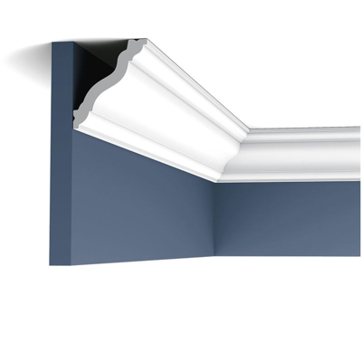 Cornice soffitto parete Decor CX177 AXXENT modanatura tipo stucco design classico bianco 2m - Orac
