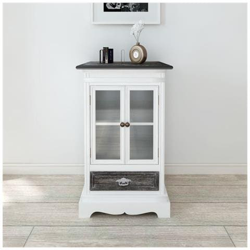 Armadietto Con 2 Porte E 1 Cassetto In Legno Bianco características
