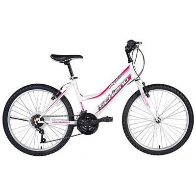 Bici Mountain Bike Integral Donna Power Bianco / Viola 26'' F. lli Schiano