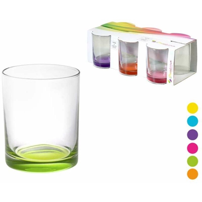 Set 6 bicchieri in vetro colorati