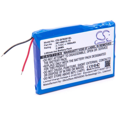 batteria sostituisce Garmin 361-00013-15 per navigatore GPS (700mAh, 3,7V, Li-Ion) - Vhbw