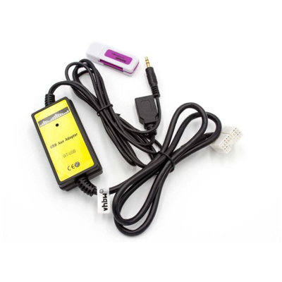 USB Aux Cavo Adattatore Autoradio per Honda Civic 2006-2011, CRV 2005-2011 - Vhbw