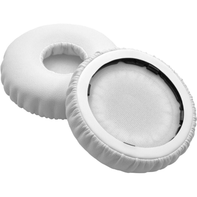 cuscinetti auricolari di ricambio 6.6cm compatibile con Beats by Dr. Dre Solo 2, 3 cuffie, headset; bianco - Vhbw