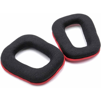 cuscinetti auricolari di ricambio compatibile con Logitech F430, F450, G35, G430, G450, G930 cuffie, headset; rosso / nero - Vhbw