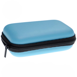 astuccio portatile rigido borsa protettiva universale per diverse In-Ear cuffie auricolari - azzurro / nero - Vhbw en oferta