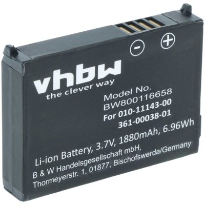 Li-Ion batteria 1880mAh (3.7V) per navigazione GPS navigatore Garmin Aera 500, 510, 550, 560 - Vhbw