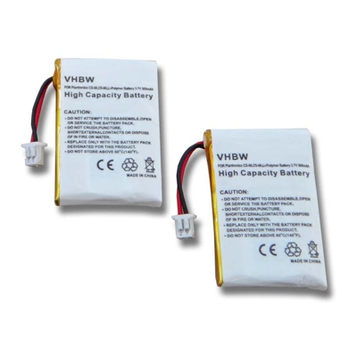 2x Batterie Li-Polymer 300mAh (3.7V) per Cuffie Headset Plantronics Avaya Wireless Headset AWH-55 sostituisce 64327-01, 653580 ecc. - Vhbw