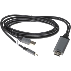 vhbw cavo dati & di ricarica HDMI - USB (cavo a Y da USB C 3.1 + USB A 2.0 a HDMI) per es. compatibile con Samsung Galaxy S8, S9 - 2m en oferta