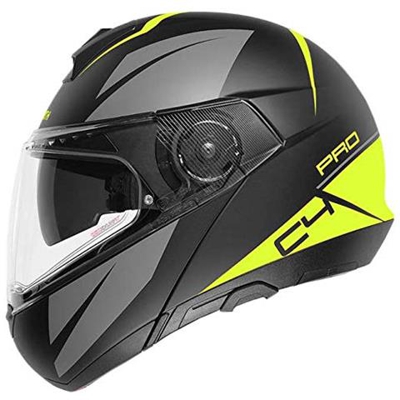 4546718360 C4 Pro - Casco Per Moto Unisex - Adulto, Giallo (yellow Merak), 57 (m), 1 Pezzo