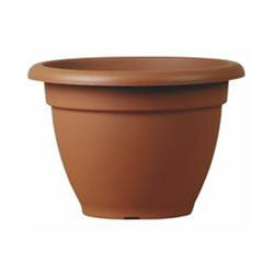 Vaso tondo Campana Basic classico per fiori e piante, in resina, da esterno e giardino. -DIAM 60 x H 41.6 cm / Terracotta en oferta