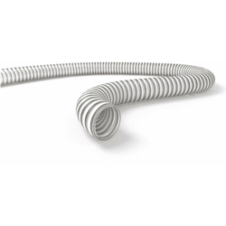 Tubo spiralato atossico in PVC con spirale di rinforzo bianco per liquidi alimentari antiurto -Ø 20 mm / 1 metro en oferta
