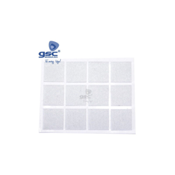 Set 12 adesivi quadrati in feltro 20x23mm bianco GSC 003802766 en oferta
