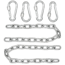 2x50cm Catena per Sedia Appesa fino a 230kg 4 Moschettoni Sospensione Altalena en oferta