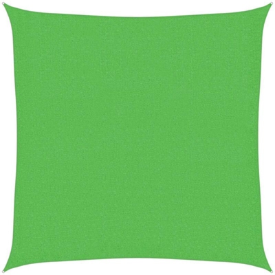 Vela Parasole 160 g/m² Verde Chiaro 2,5x2,5 m in HDPE - Verde - Vidaxl