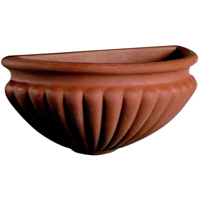 Gerla a Conchiglia in resina cm. 26 Terracotta