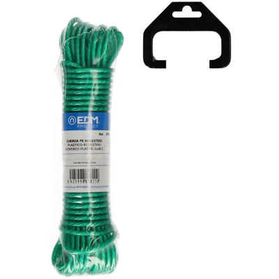 Matassa rivestita in plastica 10m verde 87811 - EDM
