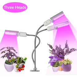 Luce progressiva a clip USB Tre teste Area di illuminazione a 360 ¡ã 5 Luminosita LED a spettro completo Lampada per coltivazione di piante precio