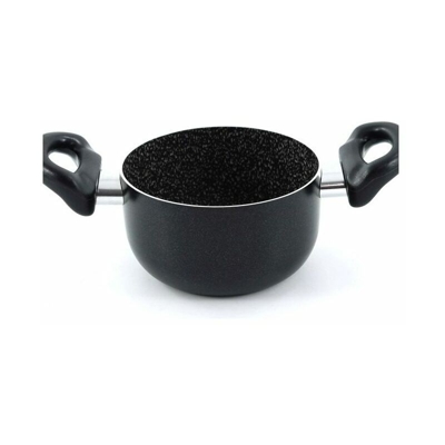 Casseruola nera con 2 manici Vesuvio Diametro 14 cm