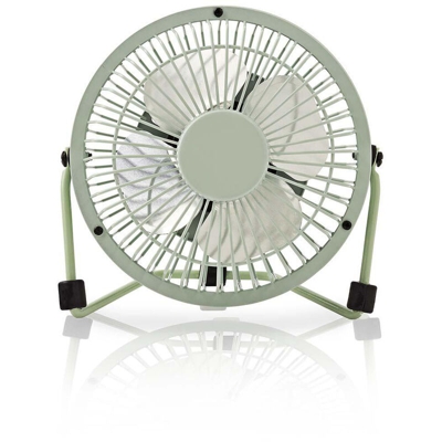 Nedis Ventilatore da tavolo | Alimentazione a USB | Diametro: 100 mm | 3 W | 1-Velocità | Verde NE550681819