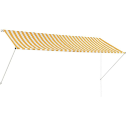 Tenda da Sole Retrattile 300x150 cm Giallo e Bianco - Multicolore - Vidaxl precio