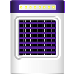 KECHAODA S9 Mini Ventilatore per Aria Condizionata Portatile Frigorifero Domestico di Raffreddamento,Viola en oferta