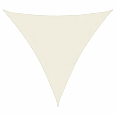 Parasole a Vela Oxford Triangolare 3,6x3,6x3,6 m Crema - crema - Vidaxl