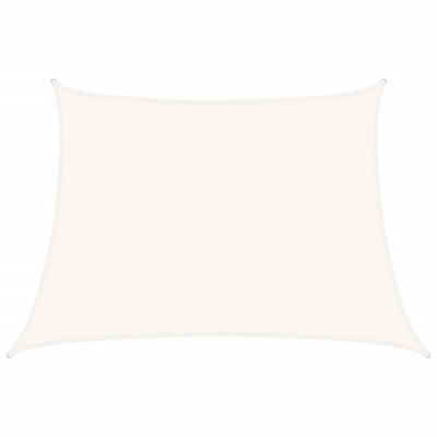 vidaXL Vela Parasole 160 g/m² Bianca 4/5x3 m in HDPE - Bianco