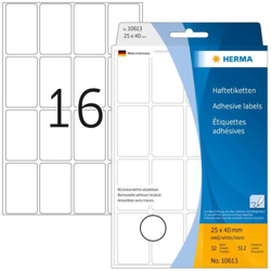 10613 etichetta autoadesiva Bianco Rettangolo con angoli arrotondati 512 pezzo(i) - Herma en oferta