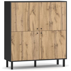 Elegante Mobile Tv Bewer In Stile Legno, Cassettiera Moderna Bewer 140 Cm características