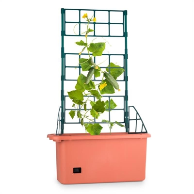 Power Planter Vaso Supporti Piante Rampicanti Pomodori75x130x35 cm 3 Piani PP mobile