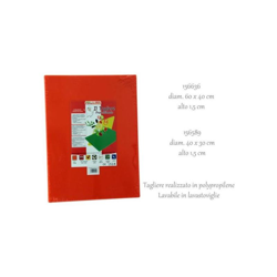 Tagliere senza Fermo 60x40x1,5cm Arancione - Chieppa en oferta