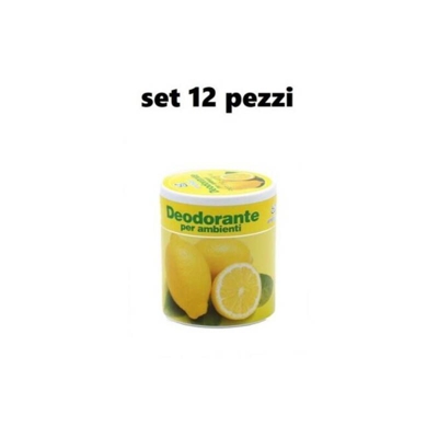 Set 12 Deodoranti Barattolo Profumo Ambiente Assorbi Odori Fragranza Limone