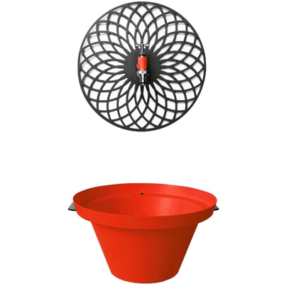 Fontana da Parete FIORE Rosso Corallo - Aquajet